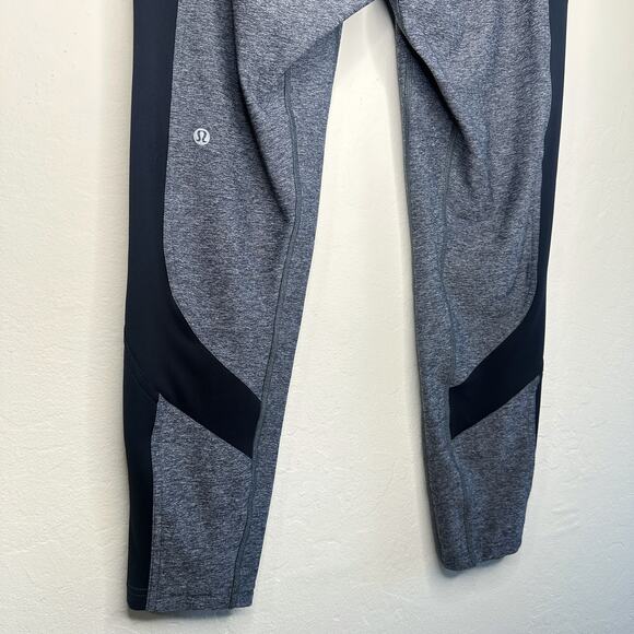 Lululemon Box It Out Tight Heathered Grey Black W5AU7S Luxtreme Leggings 12 - Picture 10 of 16